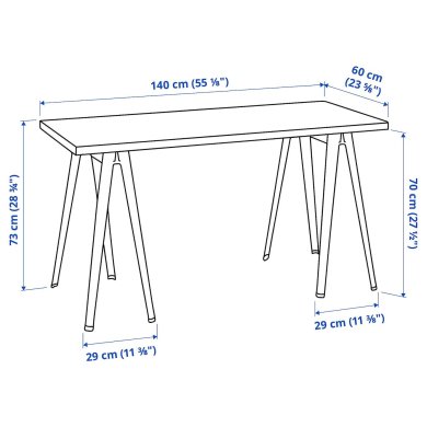 IKEA Письмовий стіл MITTCIRKEL/NARSPEL Сосна (ИКЕА МИТЦИРКЕЛЬ/НАРСПЕЛЬ) 09508749 фото - 2