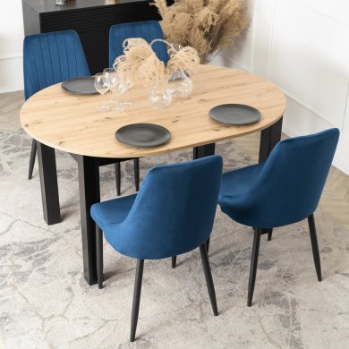 Обеденный стул Mebel Elit BARI Welur Синий ME.BARI/GR/V/K фото - 10