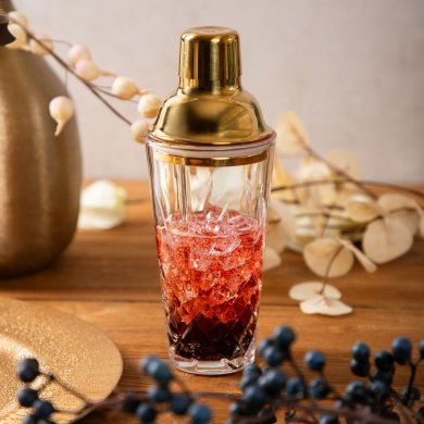 Шейкер Homla MIRRA 400 мл Золотий 236714 фото - 4