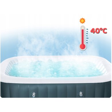 Джакузи Bestway LAY-Z-SPA IBIZA AIRJET 180х180x66 см Черный BES60015 фото - 9