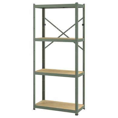 IKEA Стеллаж BROR Зеленый (ИКЕА БРОР) 49516139