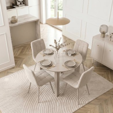 Розкладний обідній стіл Mebel Elit HARRY SMALL Кашемір ME.HARRY/92-130/KASZ/KASZ/S фото - 5