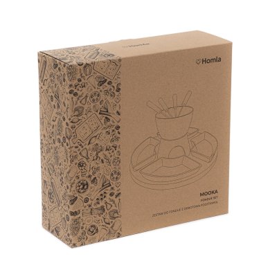 Набір для фондю Homla МООК | Білий / Дерево - 7 Набір для фондю Homla МООК | Білий / Дерево 213240 фото - 7