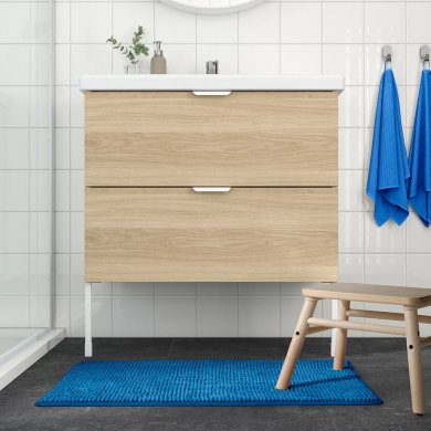 IKEA Коврик для ванной TOFTBO 50x80 см Голубой (ИКЕА ТОФТБО) 40610278 фото - 4