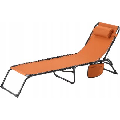 Складной шезлонг Garden Line LEZ2784 Коричневый - 2 Складной шезлонг Garden Line LEZ2784 Коричневый LEZ2784 фото - 2