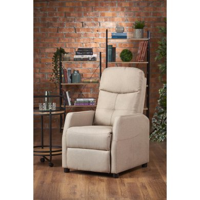 Кресло мягкое раскладное с реклайнером Halmar Felipe Бежевый - 2 Кресло мягкое раскладное с реклайнером Halmar Felipe Бежевый V-CH-FELIPE-FOT-BEŻOWY фото - 2