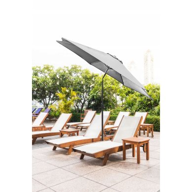 Садова парасоля з чохлом Kontrast ORLANDO 300 см Світло-сірий 5.06.27595 фото - 9