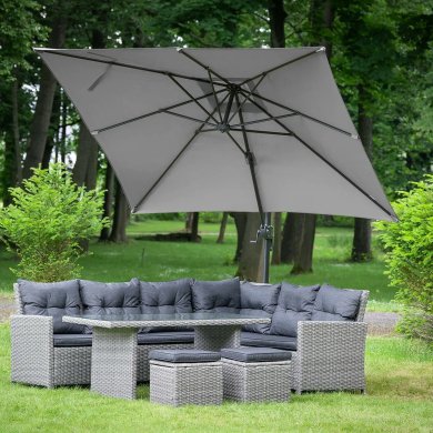 Садовый зонт Meven PLATINUM 250х250 см Серый MV-UM207SZ-PLATINUM фото - 9