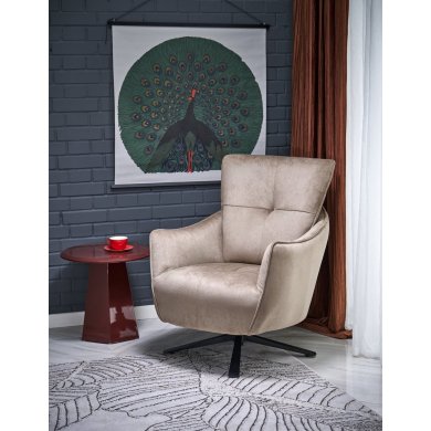 Крісло м'яке поворотне Halmar SCAMPI Капучино V-CH-SCAMPI-FOT-CAPPUCCINO фото - 2