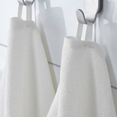 IKEA Рушник для тіла LUDDVIAL 55х120 см Білий (ИКЕА ЛЮДВИАЛЬ) 10579868 фото - 3
