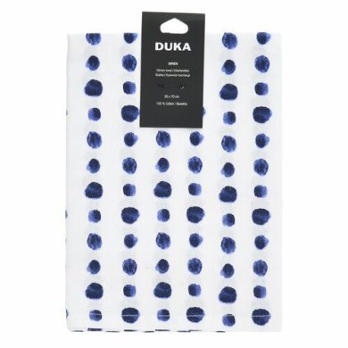 Рушник кухонний Duka Siren | Синій принт/Білий 2220558 фото - 3