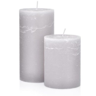 Свічка Duka Walec 10 см | Сірий 1218467 фото - 2