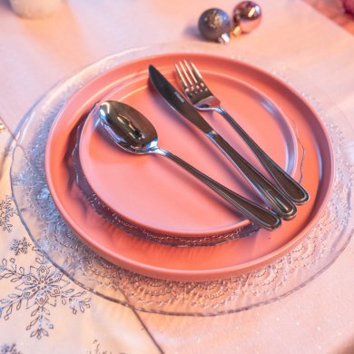 Набор столовых приборов Homla MELONTE 24 шт. | Серебристый - 6 Набор столовых приборов Homla MELONTE 24 шт. | Серебристый 160642 фото - 6