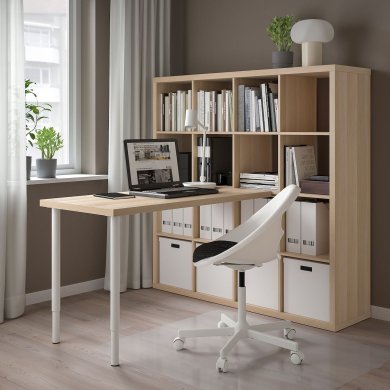 IKEA Стеллаж с столом KALLAX/LAGKAPTEN Дерево (ИКЕА КАЛЛАКС/ЛАГКАПТЕН) 19481650 фото - 2