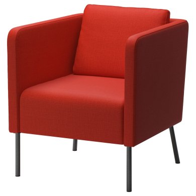 IKEA Кресло мягкое EKERO Красный (ИКЕА ЭКЕРО) 80262880