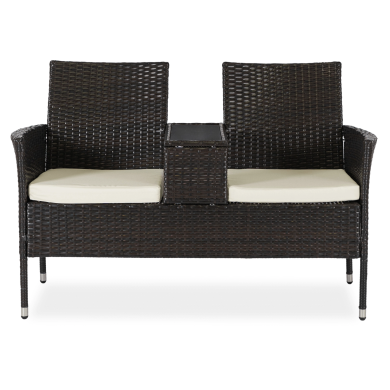 Садовый диван Mebel Elit KENT Коричневый ME.KENT/BR/RAT/OGR/ZES фото - 3