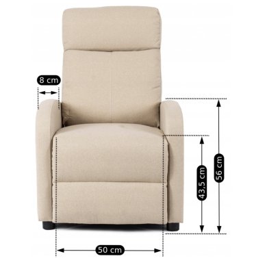 Кресло мягкое раскладное с реклайнером Mebel Elit DANNY Бежевый - 14 Кресло мягкое раскладное с реклайнером Mebel Elit DANNY Бежевый ME.DANNY2/BZ/T/FW фото - 14
