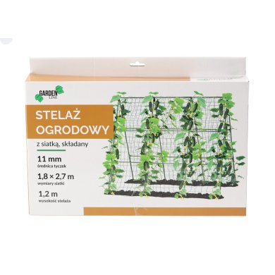 Складная садовая опора с сеткой для вьющихся растений Garden Line 1,2 м, ø11 мм Зеленый JAW5424 фото - 3