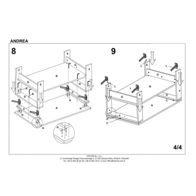 Журнальный стол Halmar ANDREA Белый V-PL-ANDREA-LAW-BIAŁY фото - 3