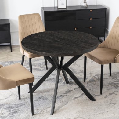 Розкладний обідній стіл Mebel Elit LUGO Чорний - 7 Розкладний обідній стіл Mebel Elit LUGO Чорний ME.LUGO/CZ/CZ/S фото - 7