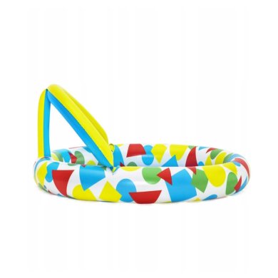 Надувний дитячий басейн Bestway 52378 120х117х46 см Принт - 4 Надувний дитячий басейн Bestway 52378 120х117х46 см Принт BES52378 фото - 4