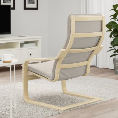IKEA Крісло-качалка POANG Світло-бежевий (ИКЕА ПОАНГ) 39240787 фото - 10