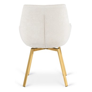 Обеденный стул поворотный Mebel Elit MIA Boucle Кремовый ME.MIA/KR/ZL/TB/K фото - 4