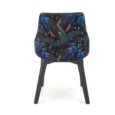 Обідній стілець Halmar ENDO Welur Темно-зелений V-PL-ENDO-CZARNY-C.ZIELONY фото - 6