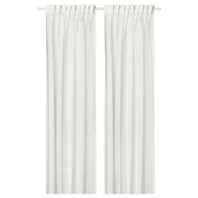 IKEA Тюль PALPLJUNGMAL 145x300 см 2 шт Белый (ИКЕА ПАЛПЛЮНГМАЛ) 50607845