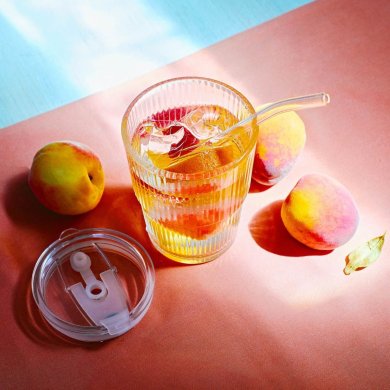 Склянка з кришкою та трубочкою Homla EMBO GROOVE 400 мл Прозорий - 6 Склянка з кришкою та трубочкою Homla EMBO GROOVE 400 мл Прозорий 227286 фото - 6