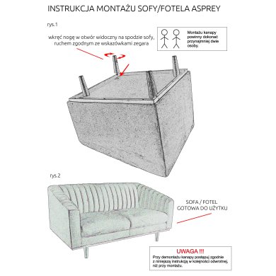 Крісло м'яке Signal Asprey 1 Velvet Сірий ASPREY1VSZ14 фото - 2