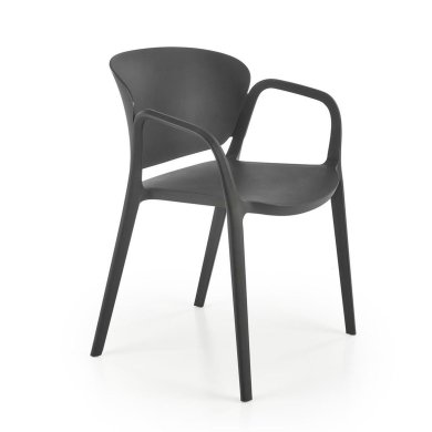 Садовий стілець Halmar K491 Чорний V-CH-K/491-KR-CZARNY фото - 5