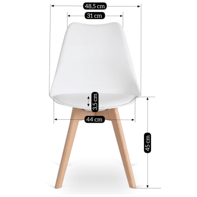 Обеденный стул Mebel Elit SCANDI Белый ME.SCANDI/B/D/PL/K фото - 9