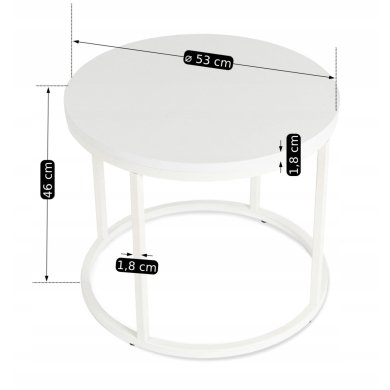 Журнальний стіл Mebel Elit ALICE Білий - 8 Журнальний стіл Mebel Elit ALICE Білий ME.ALICE/B/B/L фото - 8