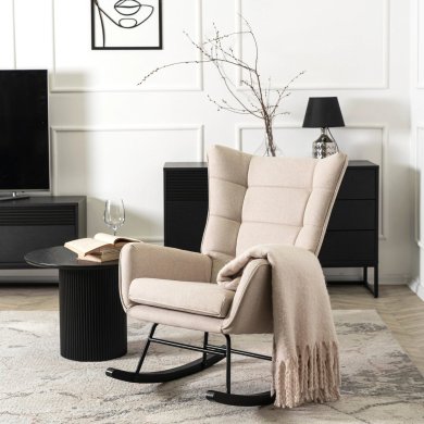 Крісло-качалка м'яке Mebel Elit JACKSON 3 Бежевий ME.JACKSON/BZ/T/FW фото - 6