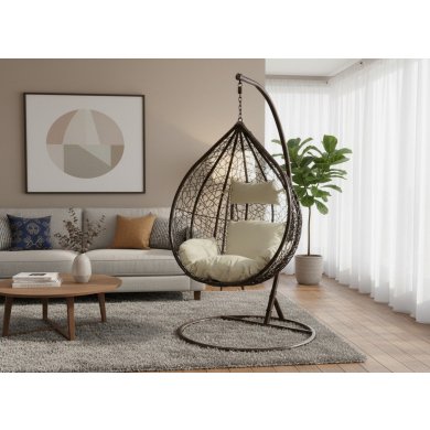 Підвісне крісло-кокон Garden Line FAT1050 Коричневий FAT1050 фото - 4