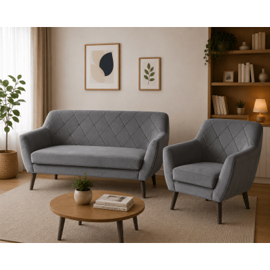 Диван Signal KIER 2 Welur Серый KIER2V14W-P фото - 3
