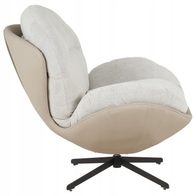 Крісло м'яке поворотне Kontrast MILO 3D Світло-бежевий 5.01.84786 фото - 3