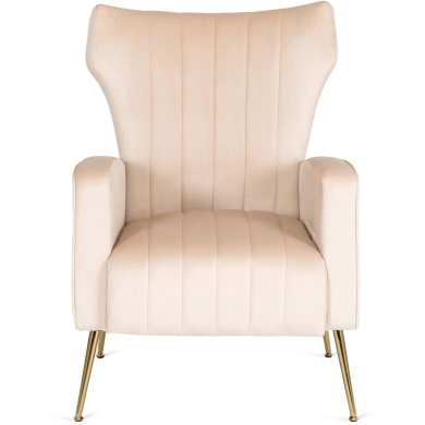 Кресло мягкое Mebel Elit DIANA Welur Бежевый ME.DIANA/BZ/ZL/V/FW фото - 3
