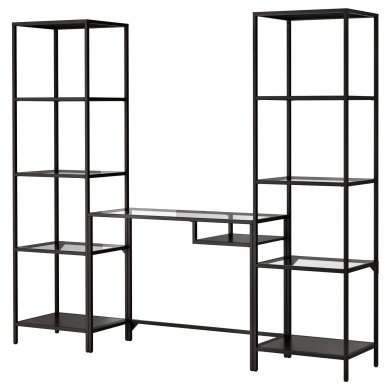 IKEA Стеллаж VITTSJO Черный (ИКЕА ВИТШО) 99902661