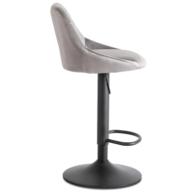Барний стілець Mebel Elit EDA Welur Сірий ME.EDA/P/CZ/V/H фото - 4