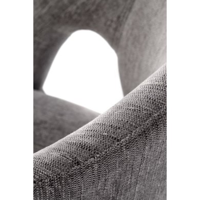 Обідній стілець поворотний Halmar K550 Попелястий V-CH-K/550-KR-POPIELATY фото - 11