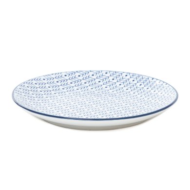 Тарелка Homla NAVIA 27 см | Синий / Белый / Принт - 3 Тарелка Homla NAVIA 27 см | Синий / Белый / Принт 213234 фото - 3