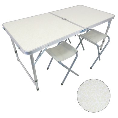 Комплект складаних туристичних меблів Garden Line METAL Білий OXE8211 фото - 2