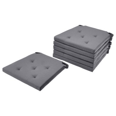 IKEA Комплект подушек на стул JUSTINA 6 шт Серый (ИКЕА ДЖАСТИН) 29503232