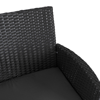 Садовий диван Mebel Elit KENT Чорний ME.KENT/CZ/RAT/OGR/ZES фото - 5