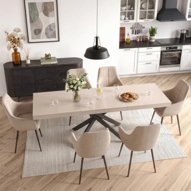 Розкладний обідній стіл Mebel Elit HAMPTON Кашемір ME.HAMPTON/KASZ/CZ/S160-240 фото - 9