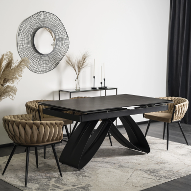 Раскладной обеденный стол Mebel Elit LUIGI Marmur Черный ME.LUIGI/CZ/S фото - 9