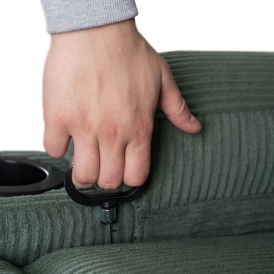 Крісло м'яке розкладне масажне з реклайнером Mebel Elit BOX Velvet Зелений - 8 Крісло м'яке розкладне масажне з реклайнером Mebel Elit BOX Velvet Зелений ME.BOX2/Z/SZTR/FW фото - 8