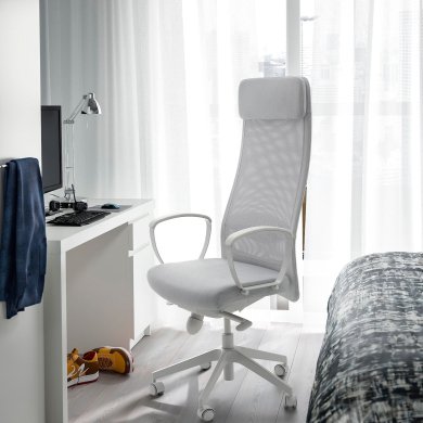 IKEA Офісне крісло MARKUS Світло-сірий (ИКЕА МАРКУС) 10521858 фото - 2